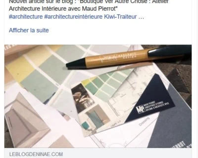 Article sur mon dernier atelier d’architecture intérieure